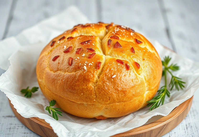 Representação visual: Receita de Pão Caseiro Macio para o Lanche da Tarde