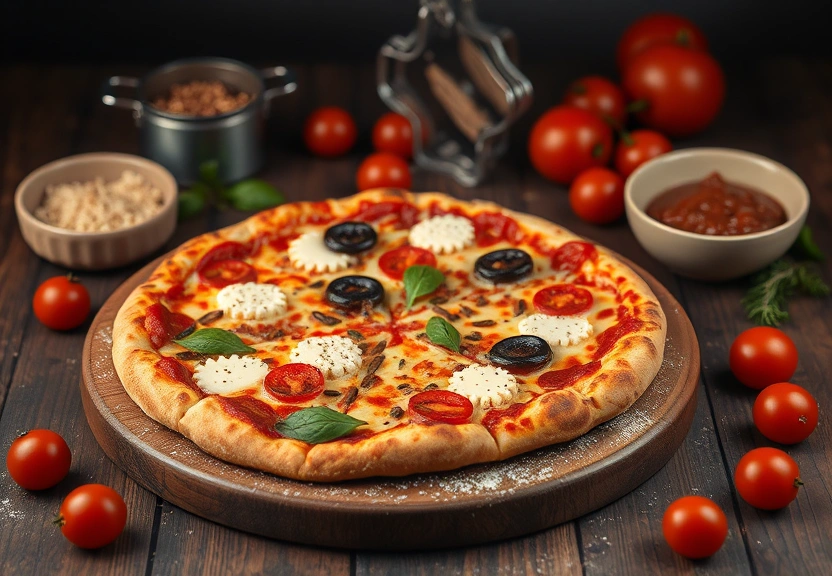 Representação visual: Receita de Pizza de Liquidificador Rápida para Emergências