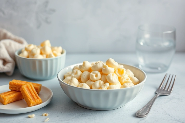 Conceitos visuais relacionados a Receita de Macarrão ao Molho Branco Cremoso para Reuniões