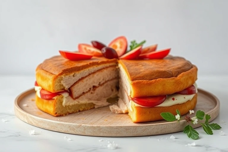 Conceitos visuais relacionados a Receita de Torta de Frango de Liquidificador para Qualquer Ocasião